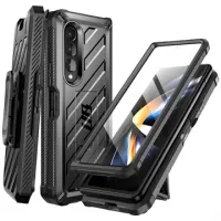 Supcase Unicorn Beetle Samsung Galaxy Z Fold4 Case with Belt Clip - Black