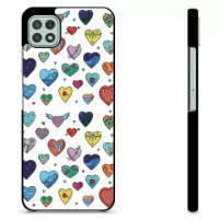 Samsung Galaxy A22 5G Protective Cover - Hearts