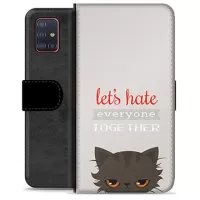 Samsung Galaxy A51 Premium Wallet Case - Angry Cat