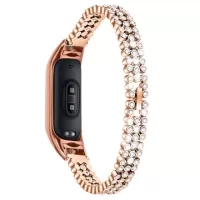 Rhinestone Series Xiaomi Mi Smart Band 7 Strap - Rose Gold