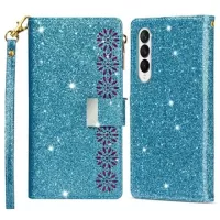 Starlight Series Samsung Galaxy Z Fold4 Wallet Case - Blue