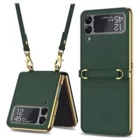 GKK Mirror Samsung Galaxy Z Flip3 5G Hybrid Case - Green