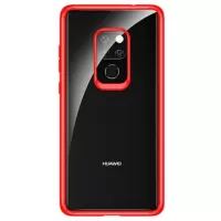 Rock Crystal Clear Huawei Mate 20 Hybrid Case - Red / Transparent