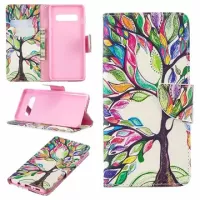 Wonder Series Samsung Galaxy S10+ Wallet Case - Colorful Tree