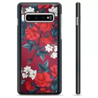 Samsung Galaxy S10+ Protective Cover - Vintage Flowers