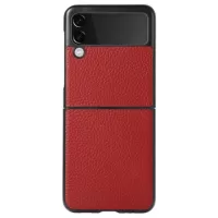 Samsung Galaxy Z Flip3 5G Slim Cover - Genuine Leather - Red