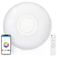 Ksix Rainbow RGB Ceiling Light with Bluetooth Speaker - 30W, 40cm