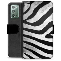 Samsung Galaxy Note20 Premium Wallet Case - Zebra