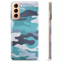 Samsung Galaxy S21+ 5G TPU Case - Blue Camouflage