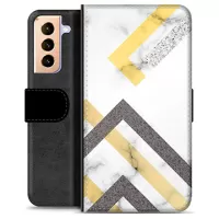 Samsung Galaxy S21+ 5G Premium Wallet Case - Abstract Marble