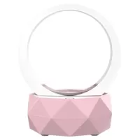 Bluetooth Speaker with Small Night Lamp - Pink