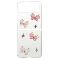 Diamond Decor Samsung Galaxy Z Flip3 5G Case - Butterflies