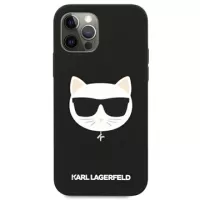 Karl Lagerfeld Choupette iPhone 12/12 Pro Silicone Case - Black