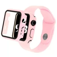 Apple Watch Series SE (2022)/SE/6/5/4 Plastic Case with Screen Protector - 44mm - Pink