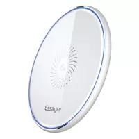 Essager Mirror Series Fast Qi Wireless Charging Pad - 15W - White