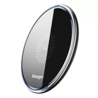 Essager Mirror Series Fast Qi Wireless Charging Pad - 15W - Black