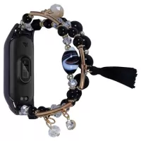 Agate Beads Series Xiaomi Mi Smart Band 7 Strap - Black