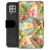 Samsung Galaxy A42 5G Premium Wallet Case - Pink Flowers