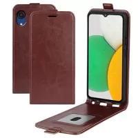 Samsung Galaxy A03 Core Vertical Flip Case with Card Holder - Brown