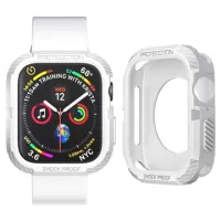 Shockproof Apple Watch Series 8/SE (2022)/7/SE/6/5/4 TPU Case - 44mm/45mm - White