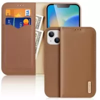 Dux Ducis Hivo iPhone 14 Plus Wallet Leather Case - Brown
