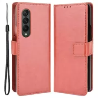 Samsung Galaxy Z Fold4 Wallet Case with Card Pocket - Brown