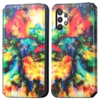 Samsung Galaxy A32 (4G) Caseneo 001 Wallet Case with Stand Feature - Colorful Clouds