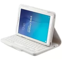 Samsung Galaxy Tab E 9.6 T560, T561 Bluetooth Keyboard Case - US Layout - White