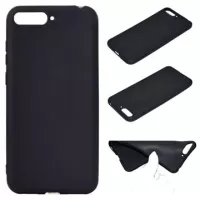 Huawei Y6 (2018) Silicone Case - Flexible and Matte - Black