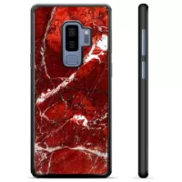 Samsung Galaxy S9+ Protective Cover - Red Marble