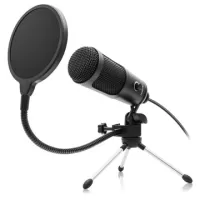 Niceboy Voice Condenser Microphone with Stand and Pop Filter