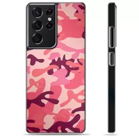Samsung Galaxy S21 Ultra 5G Protective Cover - Pink Camouflage