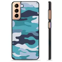 Samsung Galaxy S21+ 5G Protective Cover - Blue Camouflage