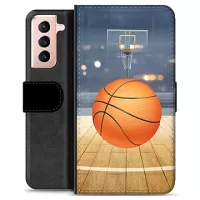 Samsung Galaxy S21 5G Premium Wallet Case - Basketball