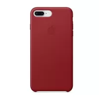 iPhone 8 Plus Leather Case - Red