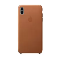 iPhone XS Max Leather Case - Saddle Brown
