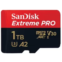 SanDisk Extreme PRO MicroSDXC 170MBs Class 10 with SD Adapter 1TB