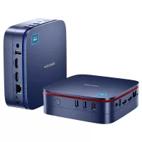 Blackview MP60 Mini PC ‎Intel Celeron N5095 Windows 11 Pro, 8GB DDR4 256GB SSD, 2.4G & 5G WiFi Bluetooth 4.2 - Blue