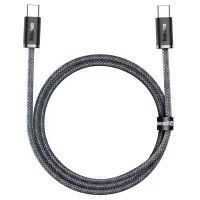 Baseus 100W 1m Quick Charge Cable, Type-C to Type-C Cable, PD Fast Charger Cord for Xiaomi Samsung Phone iPad - Dark Grey Blue