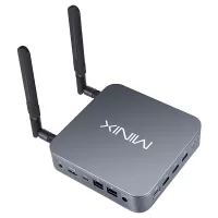 MINIX NEO J51-C8 Aluminum Mini PC Windows 11 Pro, 8GB DDR4 256GB M.2 PCIe NVMe SSD,Wi-Fi 6, Dual 2.5 Gigabit LAN, 4K RTC