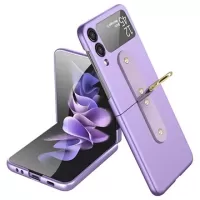 Samsung Galaxy Z Flip3 5G Case with Metal Ring (Bulk Satisfactory) - Purple