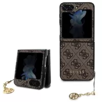 Samsung Galaxy Z Flip5 Guess 4G Charms Collection Hybrid Case - Brown