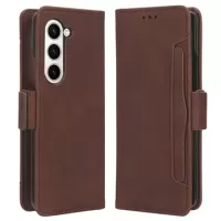 Samsung Galaxy Z Fold5 Cardholder Series Wallet Case - Brown