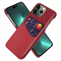iPhone 14 Pro Max KSQ Case with Card Pocket - Red
