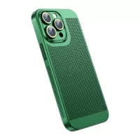 For iPhone 14 Pro Max Ice Sense Heat Dissipation Electroplating PC Phone Case(Green)