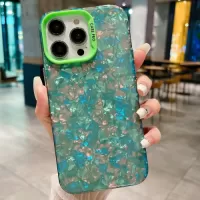 For iPhone 15 Pro IMD Shell Texture TPU + Acrylic Phone Case(Green)