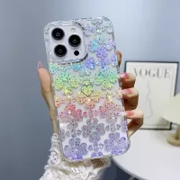 For iPhone 14 Pro Max Little Star Series Glitter Powder TPU Phone Case(Clover)