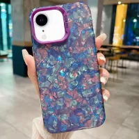 For iPhone XR IMD Shell Texture TPU + Acrylic Phone Case(Purple)