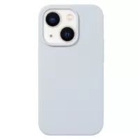 For iPhone 15 Plus Liquid Silicone Phone Case(Blue Grey)