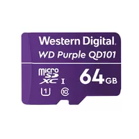 WDD064G1P0C WD Purple SC QD101 - 64 GB - MicroSDXC - Class 10 - Class 1 (U1) - Purple
